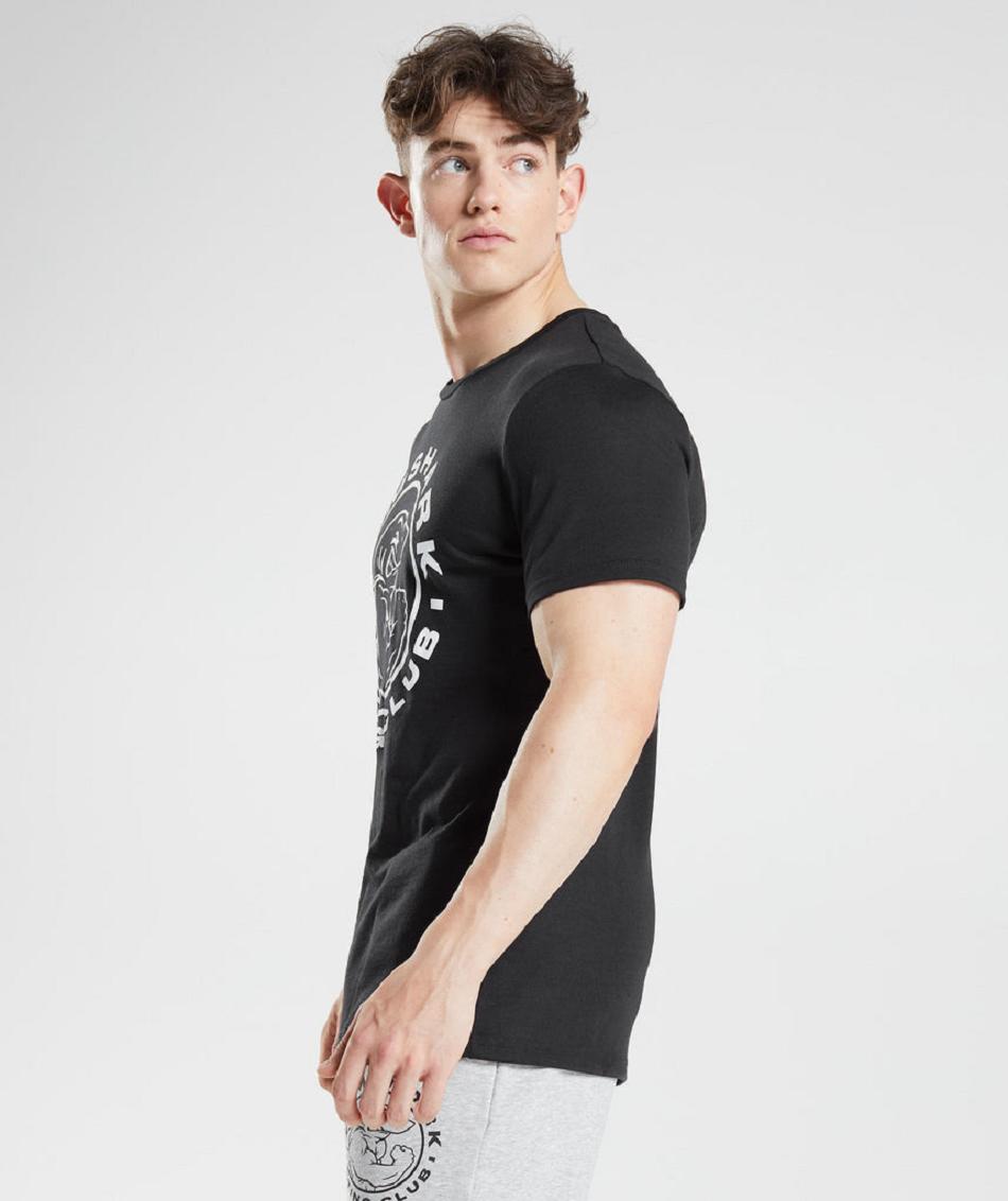 Gymshark Legacy Muške T Shirts Crne | HR 2419HAP